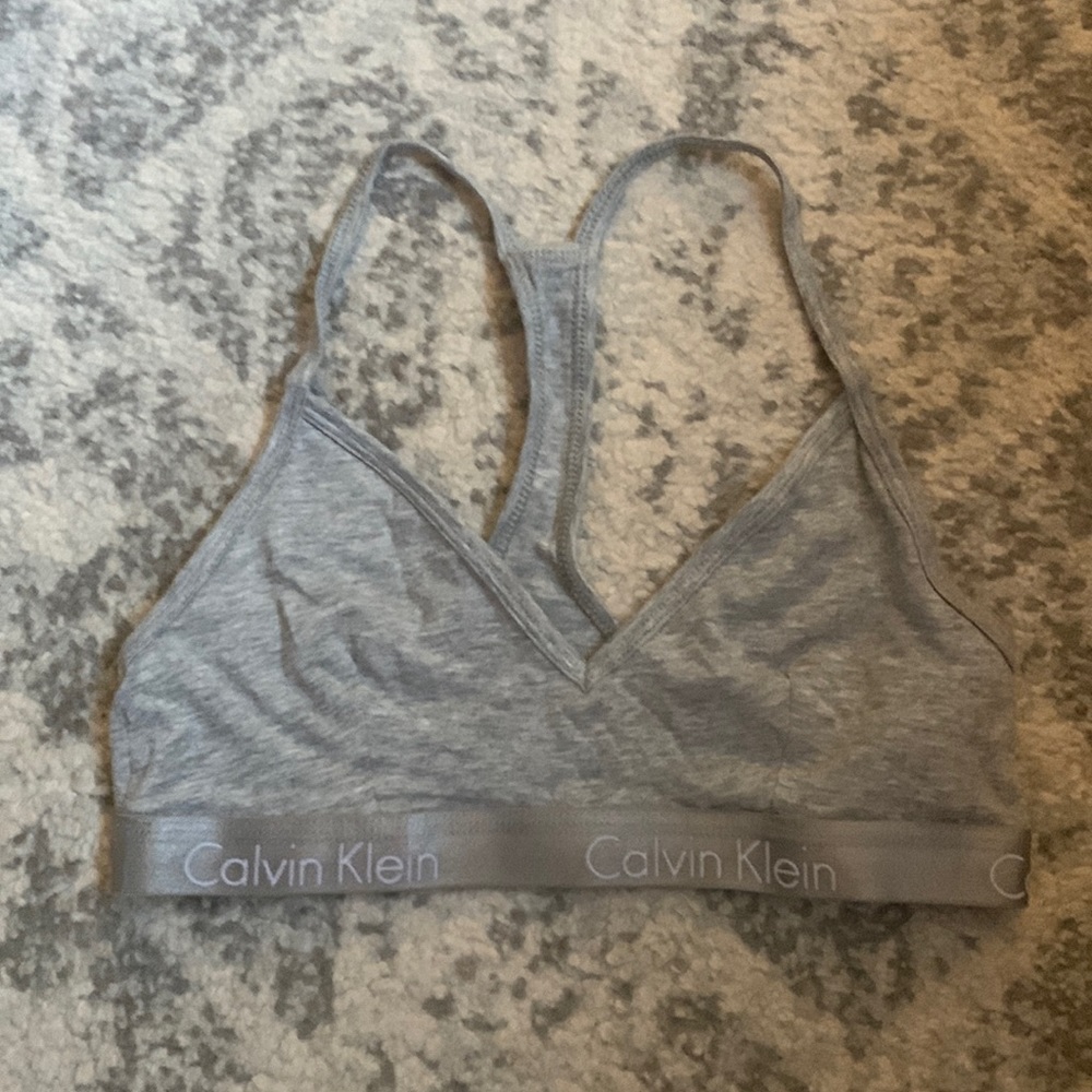 Light grey sports bra